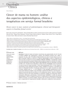 Câncer de mama no homem: análise dos aspectos epidemiológicos