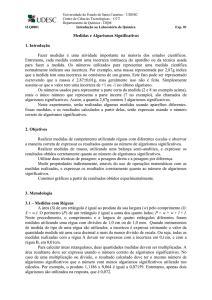 Medidas e Algarismos Significativos 1. Introdução - udesc