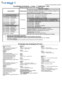 calendário de provas 2007