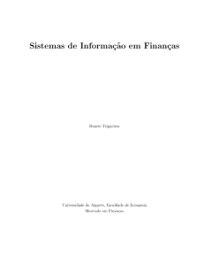 Sistemas de Informação em Finanças
