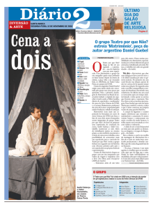 `Matrimônio`, peça do autor argentino Daniel Guebel