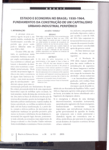 ESTADO E ECONOMIA NO BRASIL: 1930