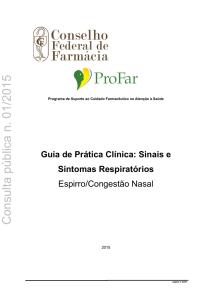 Guia de Prática Clínica: Sinais e Sintomas Respiratórios – Espirro