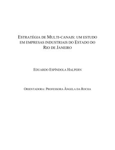 estratégia de multi-canais: um estudo em - coppead