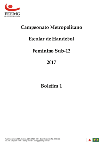 Campeonato Metropolitano Escolar de Handebol Feminino