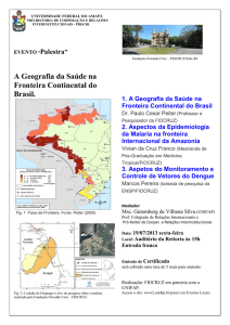 A Geografia da Saúde na Fronteira Continental do Brasil.