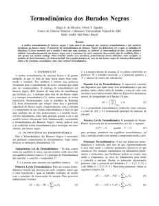 82 Termodinâmica dos Burados Negros