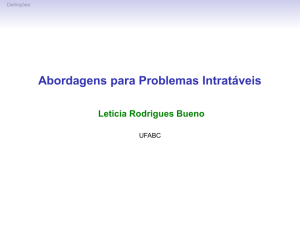 Abordagens para Problemas Intratáveis