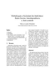 Globalização e Sociedade dos Indivíduos: Redes Sociais