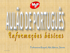 Aulão de português
