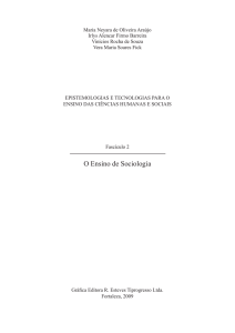 O Ensino de Sociologia - Instituto UFC Virtual