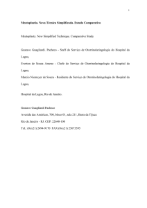 Meatoplastia. Nova Técnica Simplificada. Estudo Comparativo