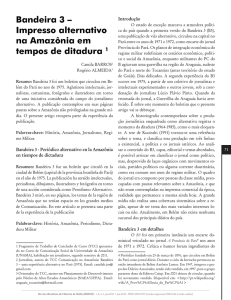 Bandeira 3 – Impresso alternativo na Amazônia em