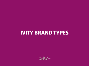 the brand types - Ivity Brand Corp