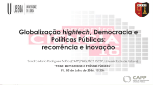 Globalização e Biopolítica – uma (nova) via para uma (nova