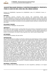 9º SINAGEO - Simpósio Nacional de Geomorfologia