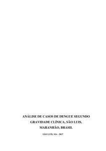 ANÁLISE DE CASOS DE DENGUE SEGUNDO GRAVIDADE