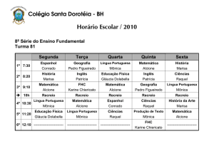 8ª Série - Colégio Santa Dorotéia