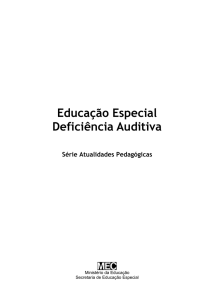 Educação Especial Deficiência Auditiva