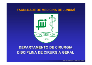 DEPARTAMENTO DE CIRURGIA DISCIPLINA DE CIRURGIA GERAL