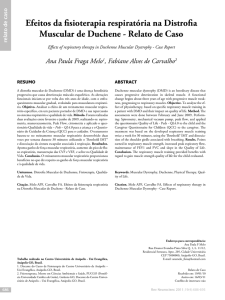 Efeitos da fisioterapia respiratória na Distrofia Muscular de Duchene