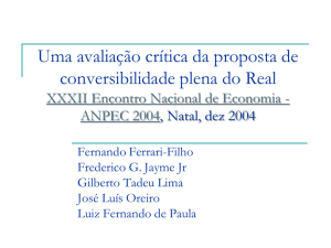 risco de conversibilidade - Professor Luiz Fernando de Paula