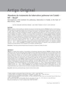 Abandono do tratamento da tuberculose pulmonar em Cuiabá