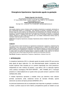 Emergência hipertensiva: hipertensão aguda na gestação