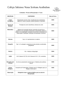 Visualize aqui os conteúdos da recuperação.