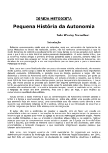 IGREJA METODISTA Pequena História da Autonomia