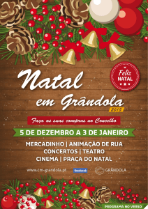 Consulte o programa do Natal em Grândola