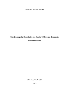 Música popular brasileira e a Rádio USP: uma discussão sobre