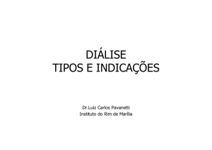 diálise tipos e indicações - Instituto do Rim de Marília