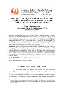 educação, filosofia e poder no século iv: temístio de bizâncio e a