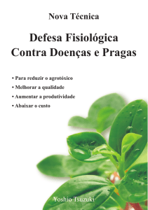 Defesa Fisiológica Contra Doenças e Pragas