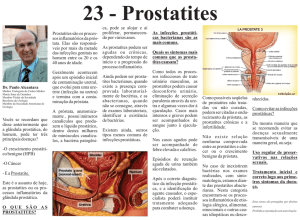 23 - Prostatites - MS CENTRO MÉDICO MONTE SINAI