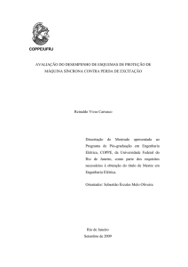 Avaliação do Desempenho de Esquemas de Proteção de