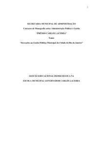 gestão educacional democrática na escola municipal governador