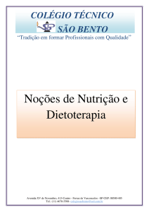 Noções de Nutrição e Dietoterapia