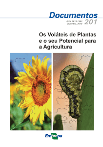 Os Voláteis de Plantas e o seu Potencial para a - Infoteca-e