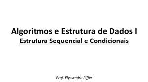 estrutura condicional simples