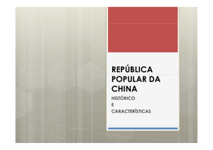 NOME: República Popular da China