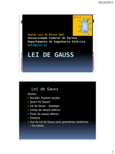 Lei de Gauss - Engenharia Eletrica