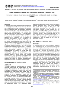 Direitos e deveres de pessoas com HIV/AIDS no âmbito da saúde