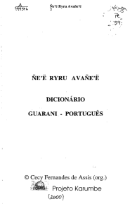 NE`E RYRU AVANE`E DICIONÁRIO GUARANI