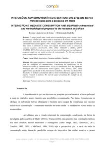 INTERAÇÕES, CONSUMO MIDIÁTICO E SENTIDO