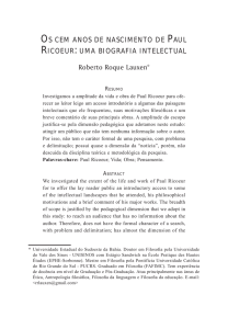 OS CEM ANOS DE NASCIMENTO DE PAUL RICOEUR