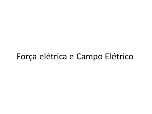 Força elétrica e Campo Elétrico