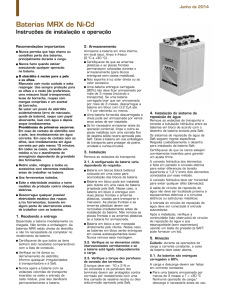 Baterias MRX de Ni-Cd