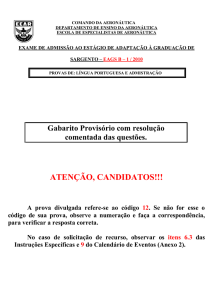 atenção, candidatos!!!